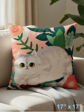 British Shorthair Print Cushion & Filler